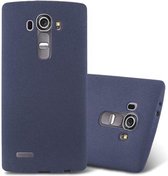 Cadorabo Hoesje voor LG G4 / G4 PLUS in FROST DONKER BLAUW - Beschermhoes gemaakt van flexibel TPU silicone Case Cover