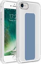 Cadorabo Hoesje geschikt voor Apple iPhone 7 / 7S / 8 / SE 2020 in LICHTBLAUW - Beschermhoes gemaakt van flexibel TPU silicone Cover Case met houder en standfunctie