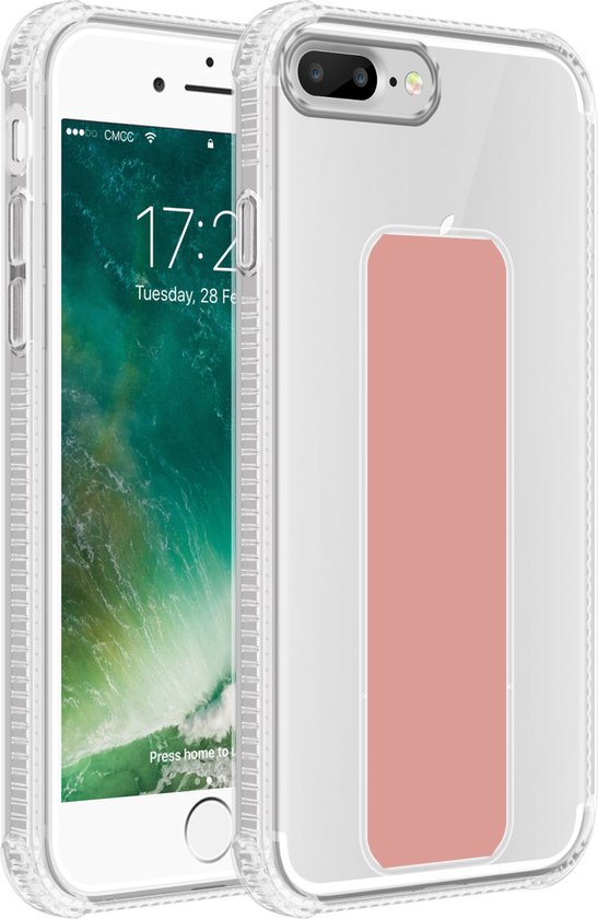 Coque Cadorabo pour Apple iPhone 7 PLUS / 7S PLUS / 8 PLUS en ROSE - Coque de protection en silicone TPU flexible Cover Case avec support et fonction support