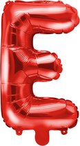 Folieballon letter E - 35cm rood