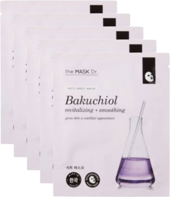 The mask dr. face sheet mask bakuchiol revitaliserend en gladmakend