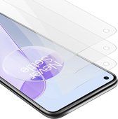 Cadorabo 3x Screenprotector geschikt voor OnePlus 9RT 5G - Beschermende Pantser Film in KRISTALHELDER - Getemperd (Tempered) Display beschermend glas in 9H hardheid met 3D Touch