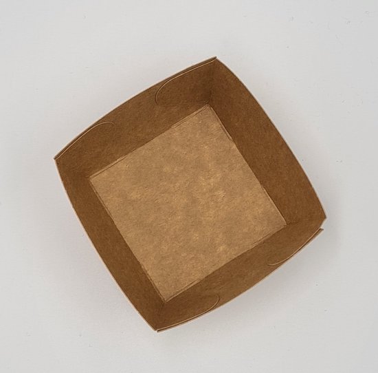 50x A2 sausbakje karton - milieuvriendelijk - saus - klein bakje - kartonnen bakje - snack - frituur - frietje - patat - restaurant - picnick - disposable - wegwerp - takeaway - mayonaise - ketchup - barbecue - feestje