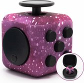 Fidget Cube "Space Roze" - Fidgets - Kleine Cadeautjes - Cadeau Kinderen - kado - Anti Stress Speelgoed - Speelgoed Meisjes - Friemelkubus - Anti Stress Kubus - 3 Jaar - 4 Jaar - 5 Jaar - 6 Jaar - Montessori Speelgoed