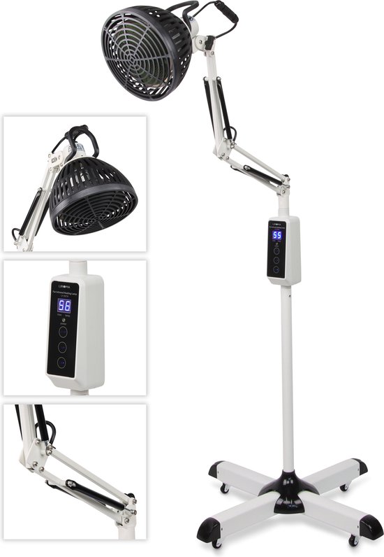 LIROMA® TDP Lampe infrarouge 300W - Contre les douleurs - Disque minéral -  Minuterie -... | bol