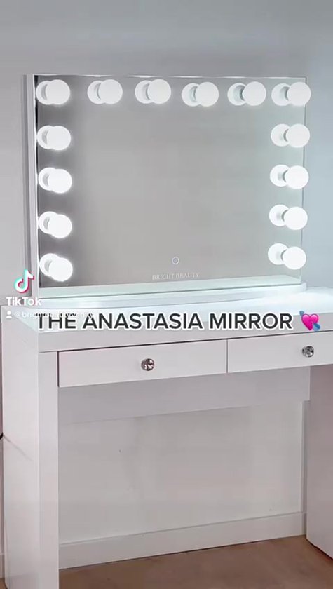 Miroir de maquillage Bright Beauty Vanity Hollywood avec éclairage