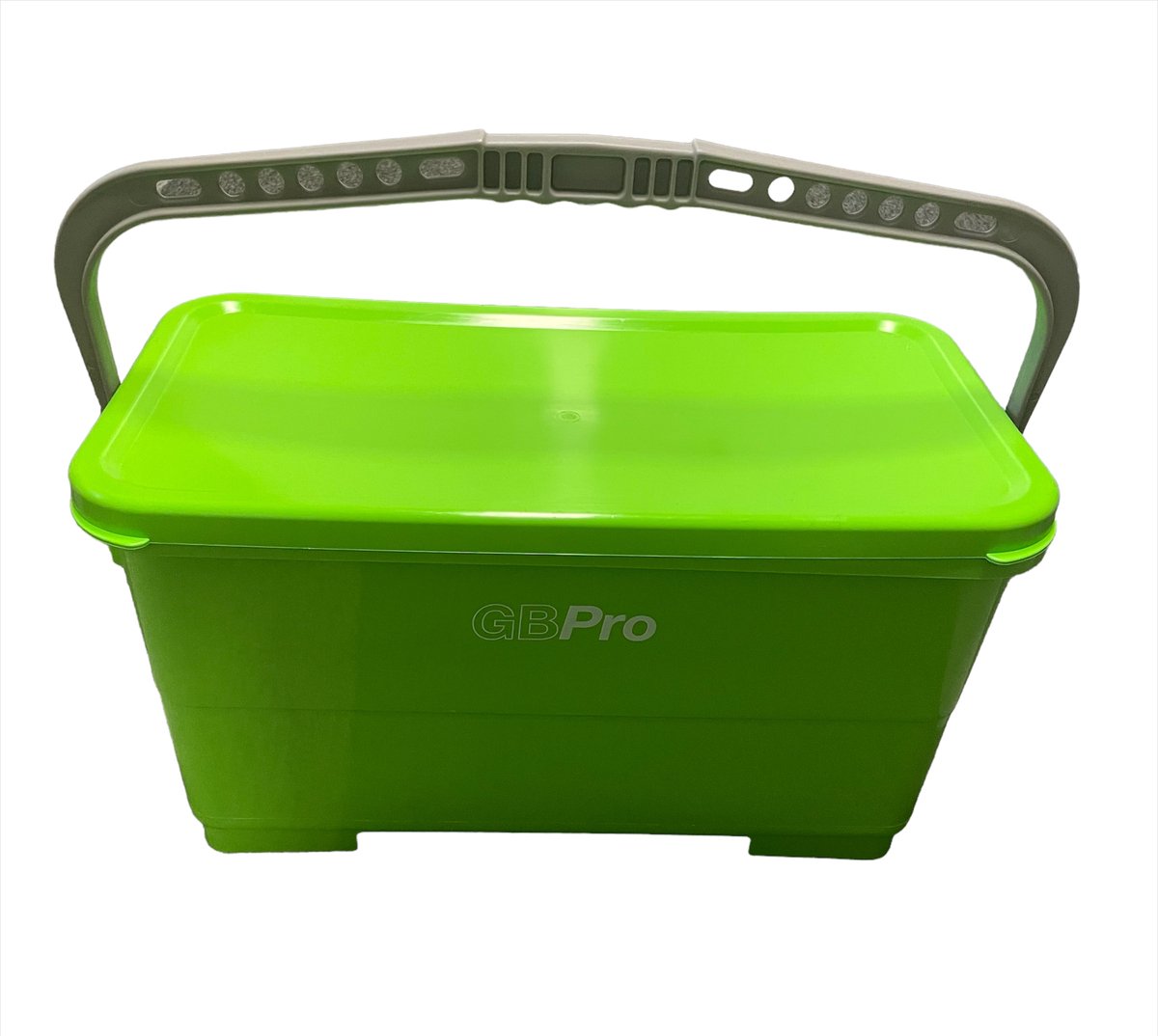Groene Beer Emmer - 22 liter- Schoonmaak - Dweilen - met GRATIS ophangsysteem en wielen