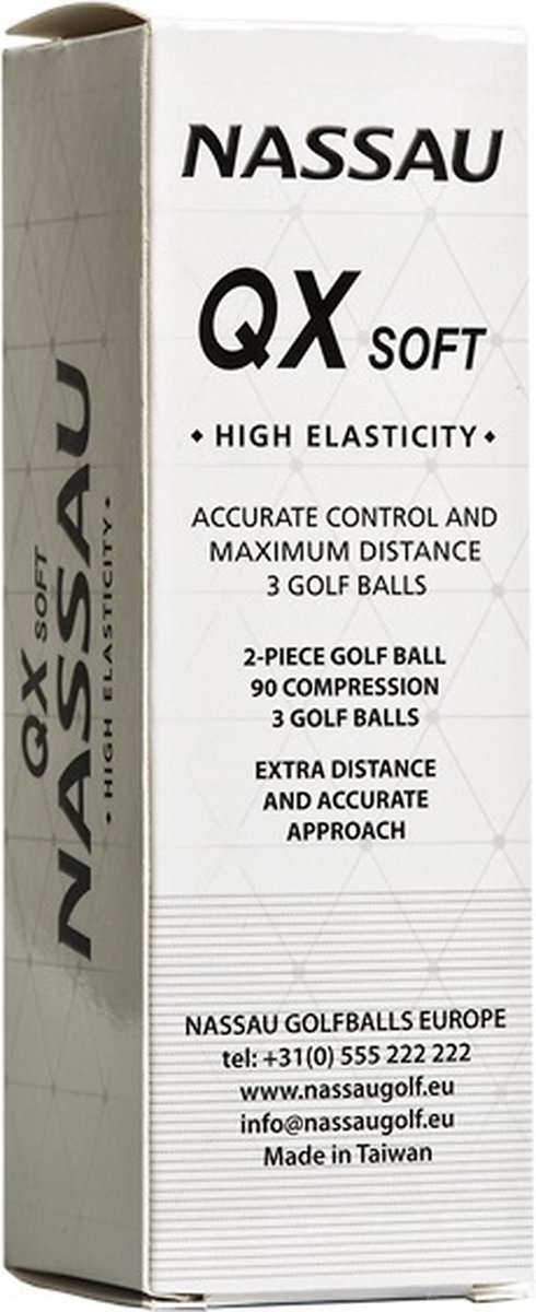 Nassau QX Soft - Golfballen - 12 stuks - Wit van Nassau — afbeelding 3
