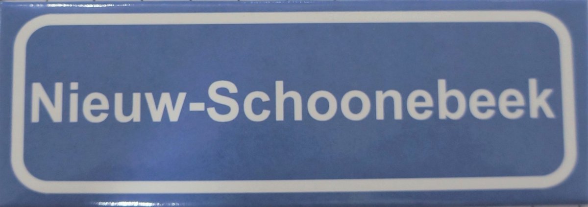 Koelkast magneet plaatsnaambord Nieuw-Schoonebeek.