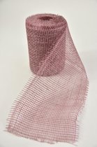 Binderij Materialen - Rol Jute 15cm 10mtr Pink Rose