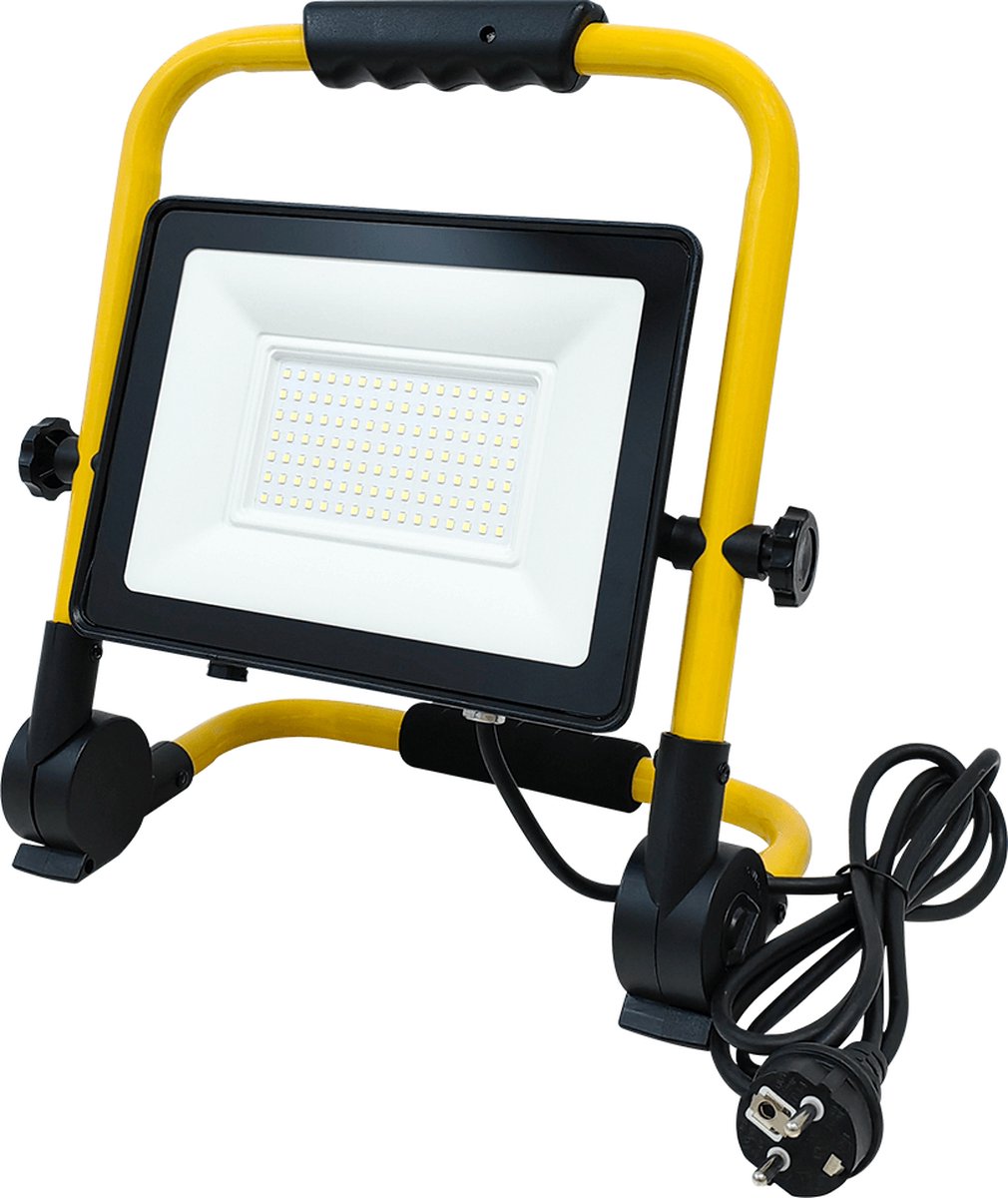 LED bouwlamp op standaard - Waterdicht - Met stekker – 100 Watt