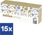 Satino - Mouchoirs Prestige - Packs 15 x 15 (225) - Pack Satino - 4 plis -