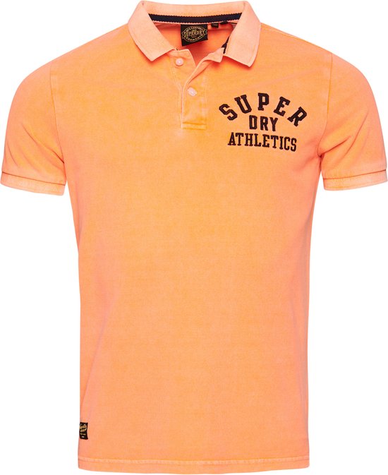 Superdry Vintage Superstate Polo Heren Poloshirt - Oranje - Maat M
