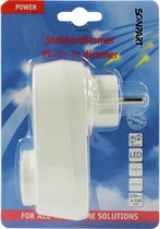 Scanpart stekkerdimmer - Geschikt voor LED lamp 5 tot 150W - Halogeenlamp en Gloeilamp 5 tot 200W - Wit