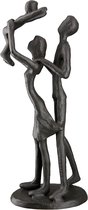 Gilde Handwerk Beeld - Sculptuur - Familie geluk - Metaal - 21cm