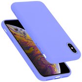 Cadorabo Hoesje geschikt voor Apple iPhone X / XS in LIQUID LICHT PAARS - Beschermhoes gemaakt van flexibel TPU silicone Case Cover