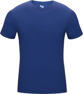 BADGER SPORT - Shirt Met Korte Mouwen - Pro Compression - Diverse Sporten - Volwassenen - Polyester/Elastaan - Heren - Ronde Hals - Ondershirt - Zweet Afvoerend - Kobalt Blauw - X-Large