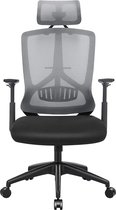 MIRA Home - Bureaustoel - Gamestoel - Bureau Stoel - Zwart - Mesh - 69x67.5x133