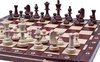 Afbeelding van het spelletje Chess the Game - Middelgroot beuken en berkenhouten schaakbord met klassieke schaakstukken - Bestseller!!