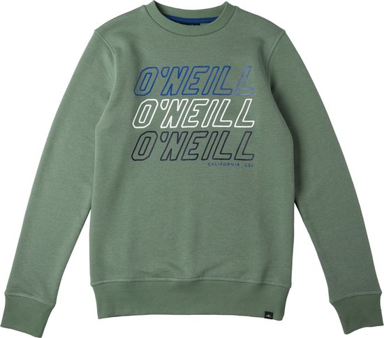 O'Neill Sweatshirts Boys All Year Crew Sweatshirt Agave Green Trui 152 - Agave Green 70% Cotton, 30% Recycled Polyester