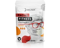 Jawliner Fitness Kauwgom Cinnamon Honey - Kaak Trainer voor Kaakspier Oefeningen - Strakke kaaklijn
