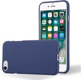 Cadorabo Hoesje geschikt voor Apple iPhone 7 / 7S / 8 / SE 2020 in FROST DONKER BLAUW - Beschermhoes gemaakt van flexibel TPU silicone Case Cover