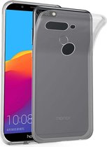 Cadorabo Hoesje geschikt voor Honor 7C / Huawei Y7 2018 in VOLLEDIG TRANSPARANT - Beschermhoes gemaakt van flexibel TPU Silicone Case Cover