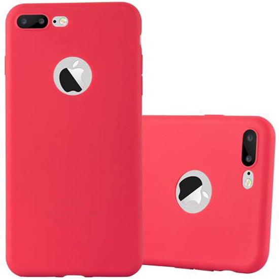 Coque Cadorabo pour Apple iPhone 7 PLUS / 7S PLUS / 8 PLUS en CANDY RED - Housse de protection en silicone TPU flexible Case Cover