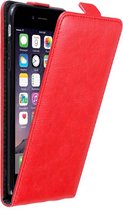 Cadorabo Hoesje geschikt voor Apple iPhone 6 PLUS / 6S PLUS in APPEL ROOD - Beschermhoes in flip design Case Cover met magnetische sluiting