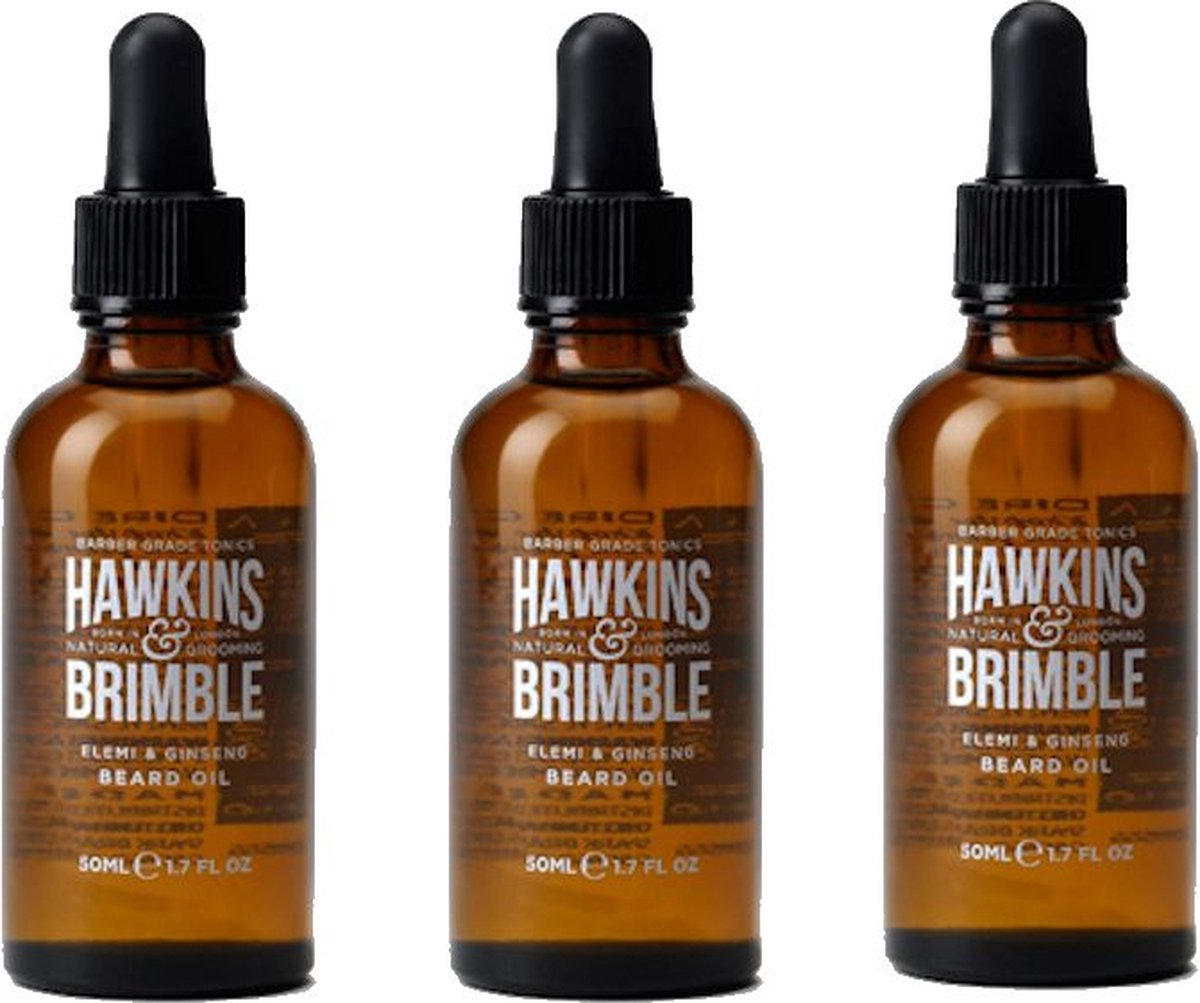 HAWKINS & BRIMBLE - Beard Oil - 3 Pak