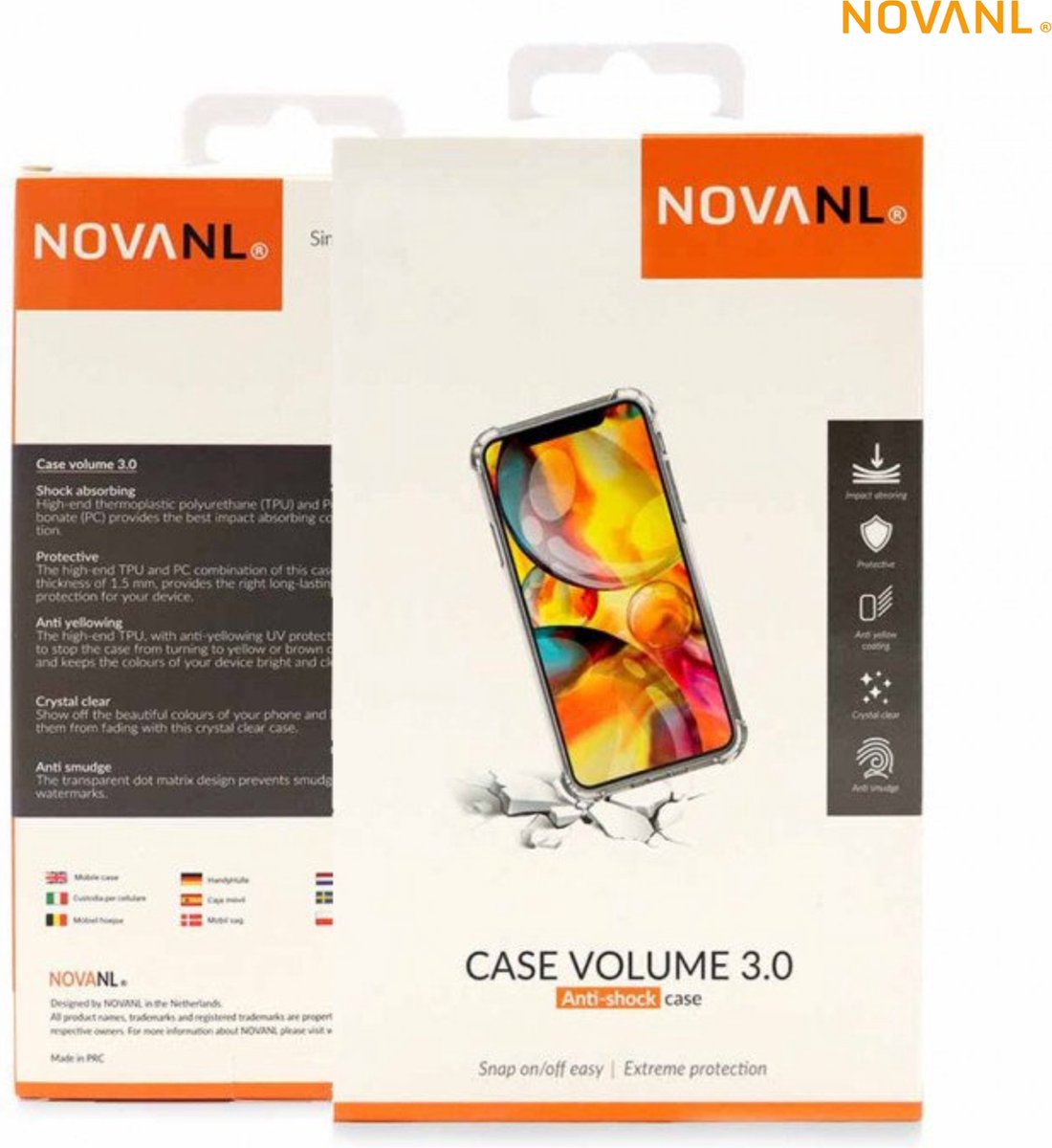 NovaNL Case 3.0 iPhone 11 Pro transparant hard/zacht silicone