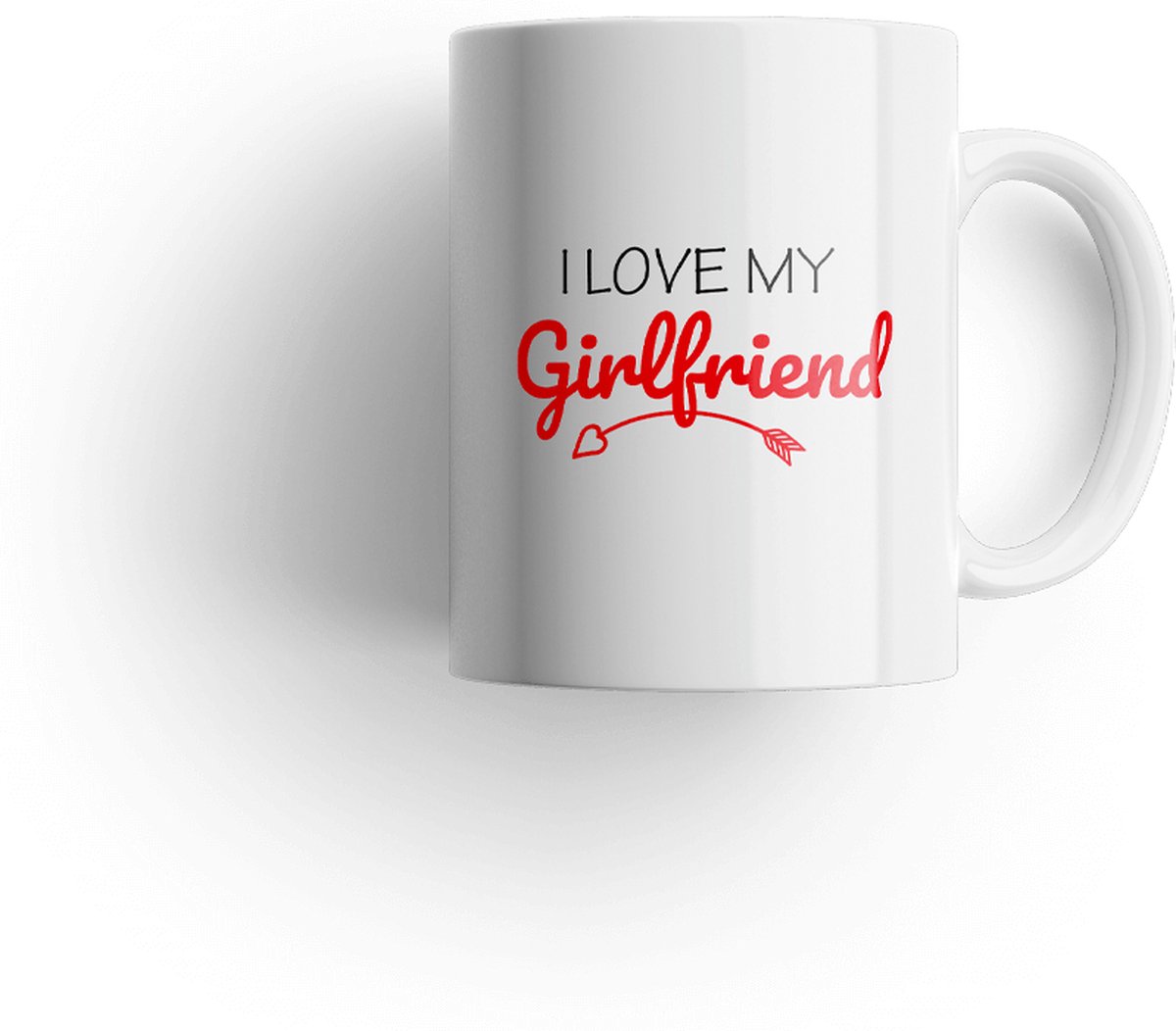 Mok Valentijn 'I love my girlfriend' | Valentijn cadeautje voor haar | Valentijn cadeautje voor hem | Valentijnsdag cadeau