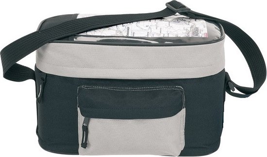 Fiets koeltas zwart/grijs 8 liter inclusief 2 koelelementen - stuurtas / fietskoeltas voor de fiets met koeltas - Fietstas koeltas voor onderweg van Sport4You — afbeelding 2