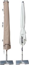 Raffles Covers Parasolhoes - Hoog: 195 cm - RUS195 - Waterdicht - Solution Dyed | UV-bestendig | Rits en stok | Trekkoord - Parasolhoes voor staande parasol