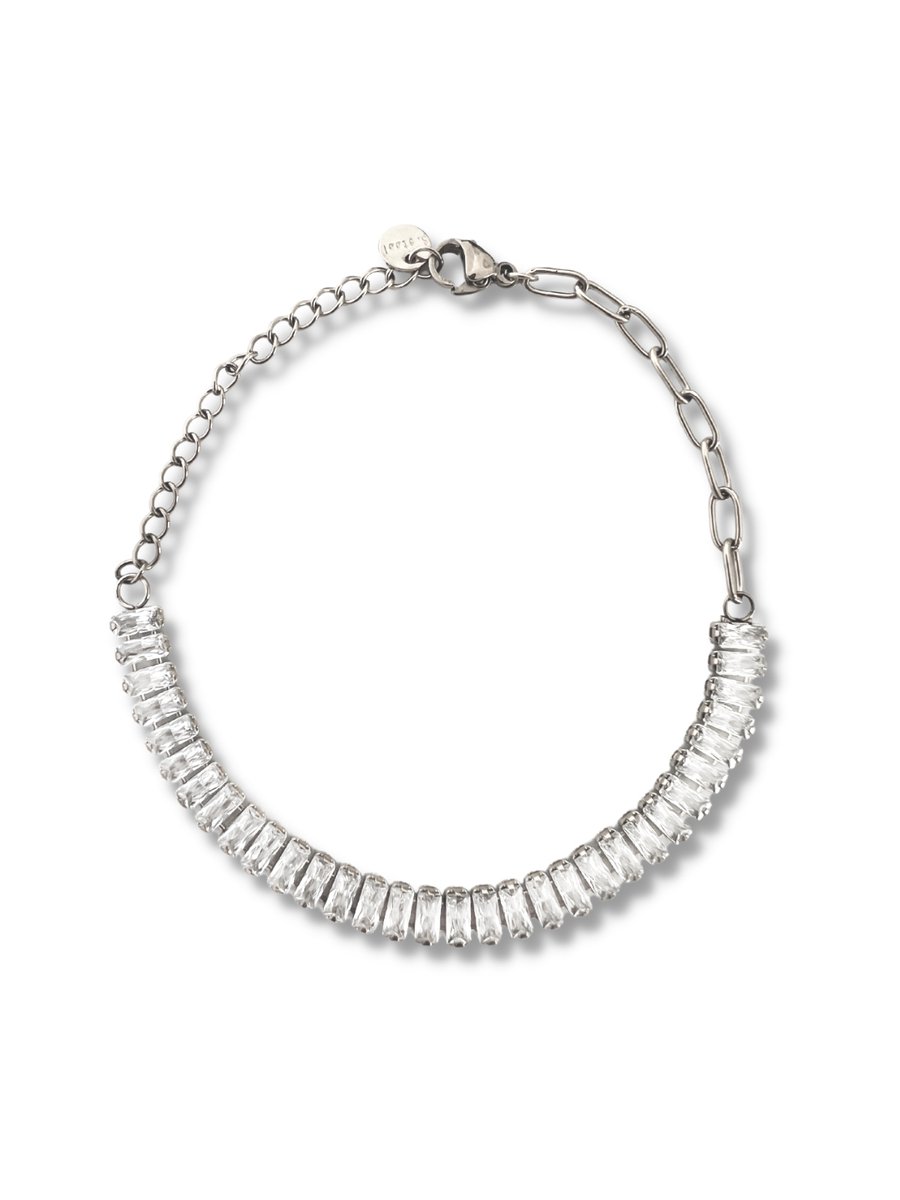 Zatthu Jewelry - N22FW558 - Joos stainless steel armband met zirkonia