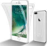 Cadorabo Hoesje geschikt voor Apple iPhone 7 PLUS / 7S PLUS / 8 PLUS in TRANSPARANT - 360° Full Body Case Cover Beschermhoes Voor- en achterbescherming, all-round bescherming met displaybescherming