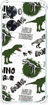 Case Anti-shock geschikt voor OPPO A57 | A57s | A77 4G Dinosaurus