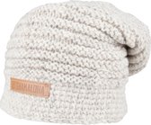 Shakaloha Gebreide Wollen Muts Heren & Dames Beanie Hat van schapenwol met polyester fleece voering - Brandy Beanie Beige Unisex - One Size Wintermuts