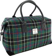 Weekendtas Esk Donker Groen tartan - Harris Tweed - Glen Appin of Scotland