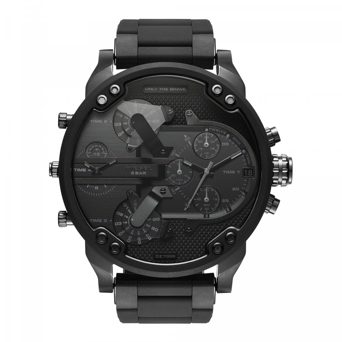 Diesel DZ7396 horloge mannen - Roestvrij Staal - zwart