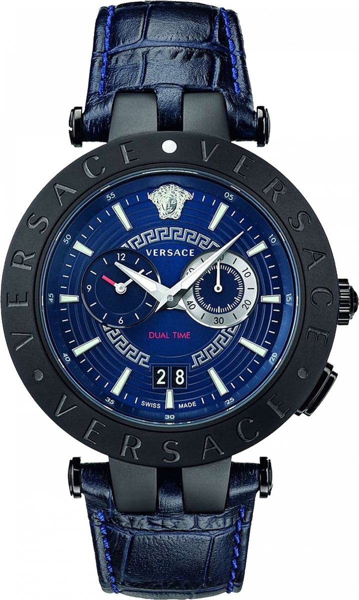 Versace VEBV00419 horloge mannen - Roestvrij Staal - zwart