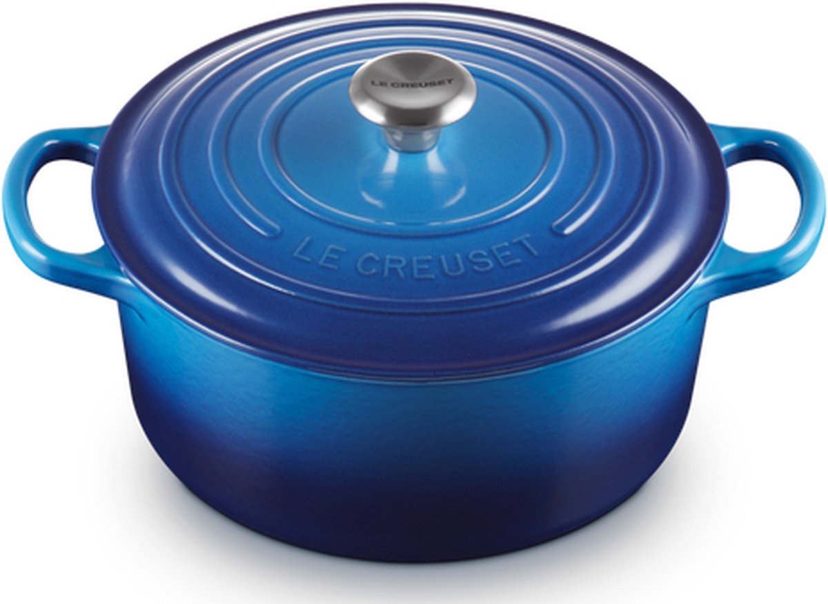 Le Creuset Braadpan Signature Azure 22 cm / 33 Liter