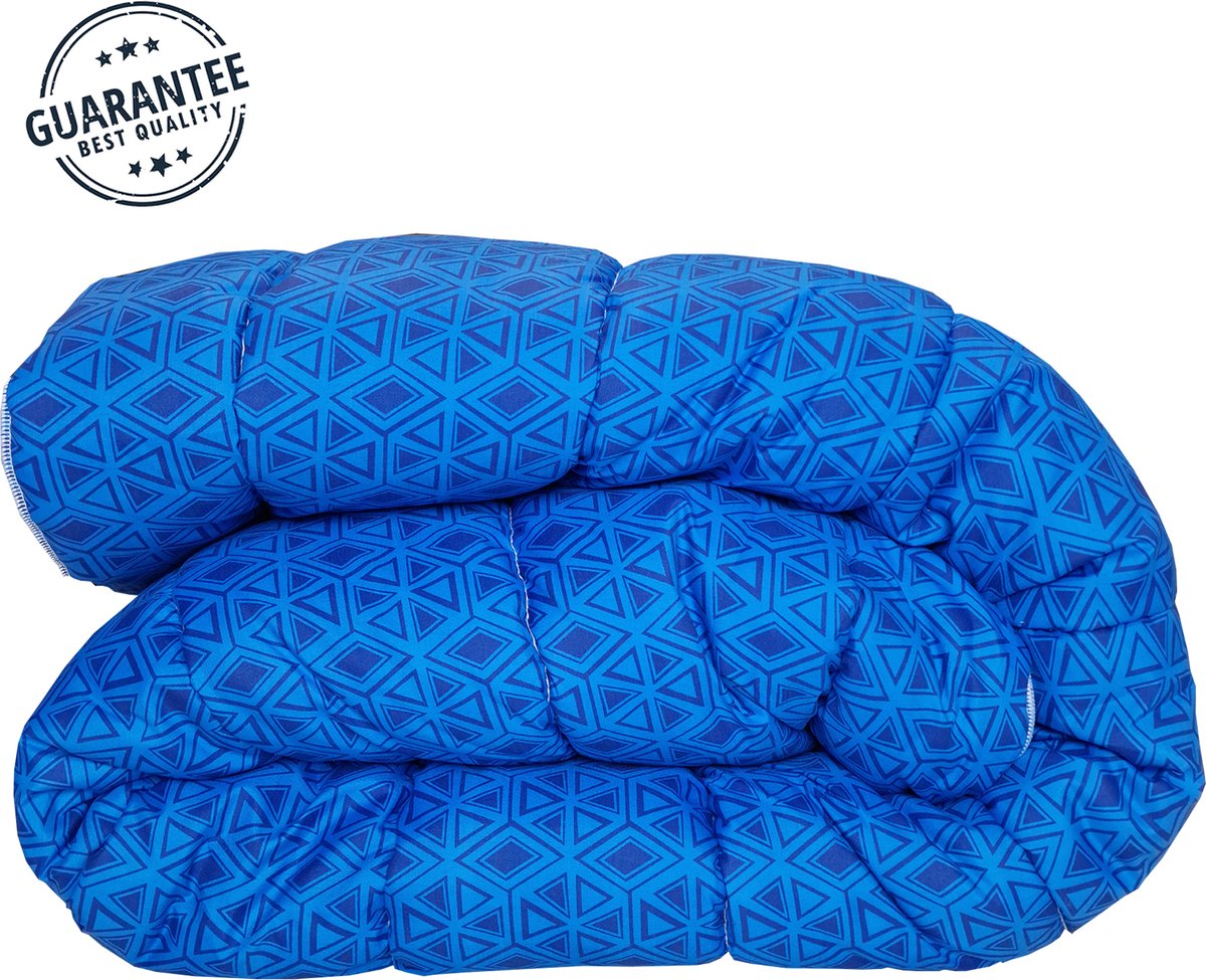 Dekbed bedrukt 240x220cm Kingblue/Colorlines