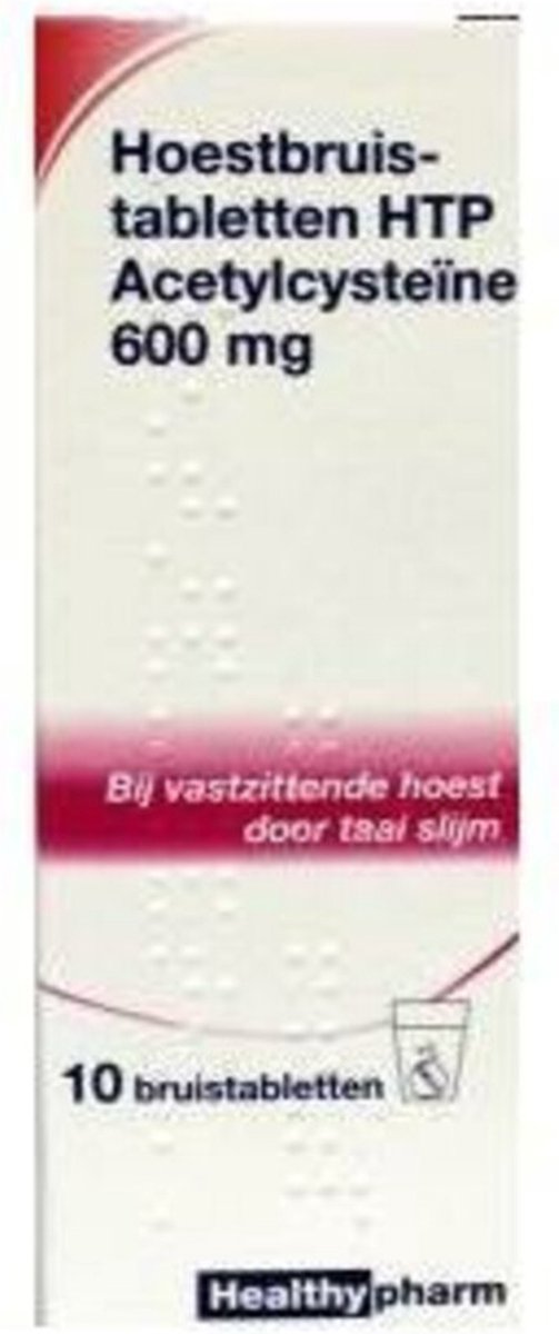 Goedkoopste Healthypharm Acetylcysteine 600mg - 1 x 10 bruistabletten