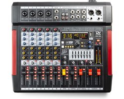 Mengtafel - Power Dynamics PDM-T604 - 6-kanaals mengpaneel Bluetooth, DSP, mp3 en USB audio interface
