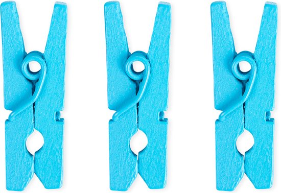 Zakje Geboorte knijpertjes - blauw - 24 stuks van Merkloos — afbeelding 3