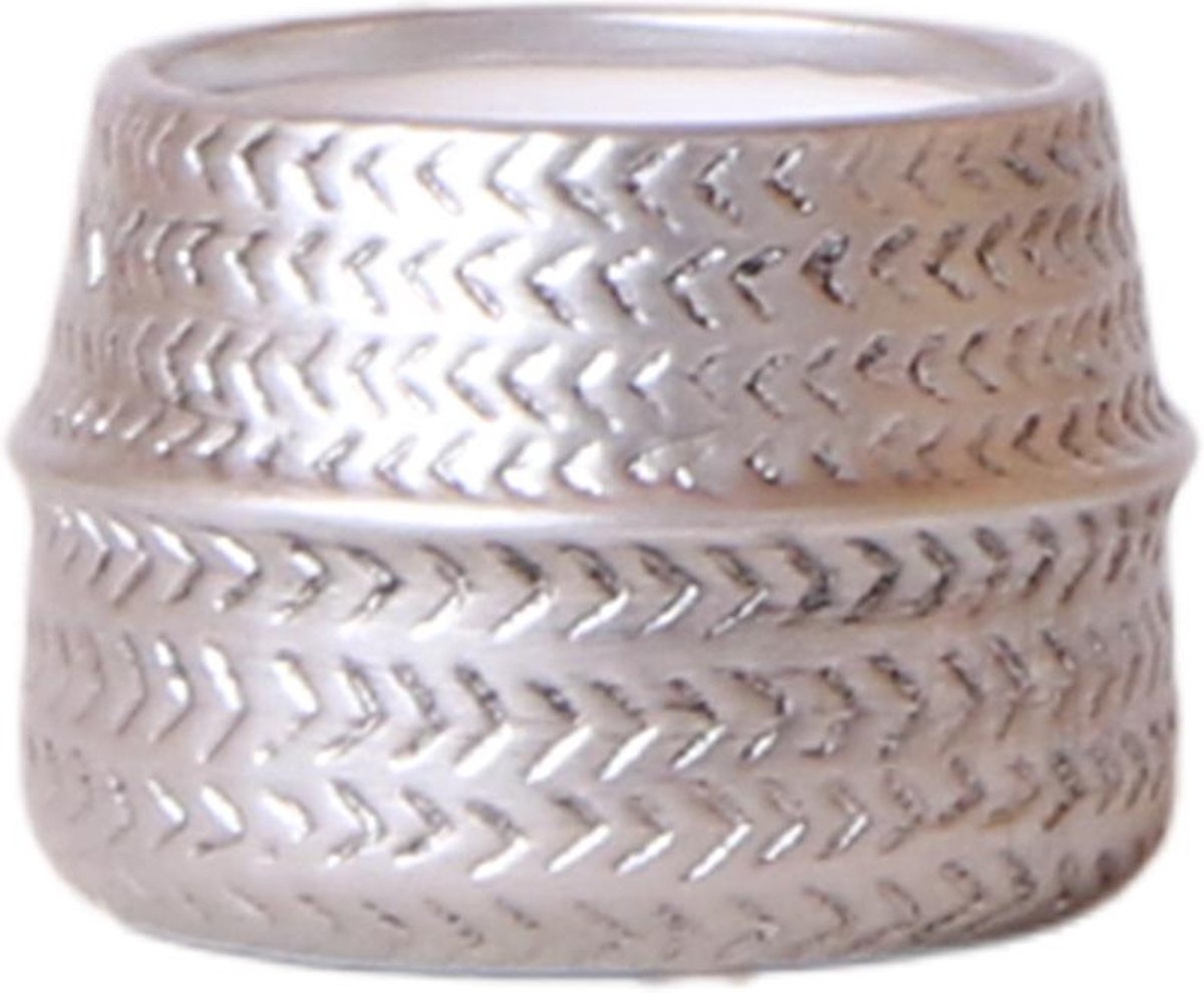 Kolibri Home | Groove bloempot - Gouden keramieken sierpot - Ø6cm -