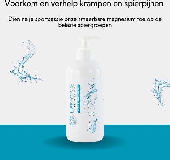 Lifeforce Magnesium Gel (500 ml) Puur Zechstein Magnesium gel voor