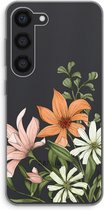 Case Company® - Hoesje geschikt voor Samsung Galaxy S23 hoesje - Floral bouquet - Soft Cover Telefoonhoesje - Bescherming aan alle Kanten en Schermrand