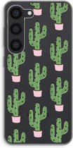 Case Company® - Hoesje geschikt voor Samsung Galaxy S23 hoesje - Cactus Lover - Soft Cover Telefoonhoesje - Bescherming aan alle Kanten en Schermrand